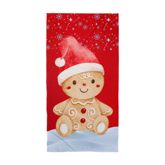 Gingerbread Santa Christmas Bath Towel – Soft, Breathable Holiday Towel for Everyday Comfort & Gifting