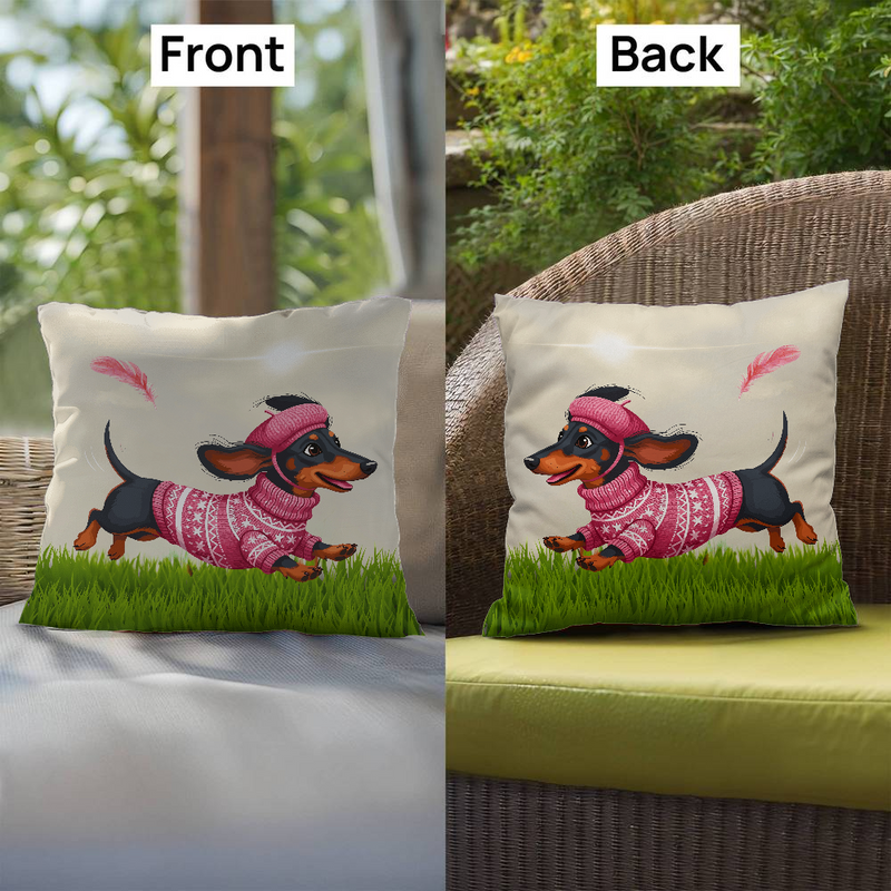 For Dachshund Devotees: The Double-Sided Sausage Dog Cushion That's as Adorable as It Is Durable
