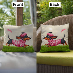 For Dachshund Devotees: The Double-Sided Sausage Dog Cushion That's as Adorable as It Is Durable