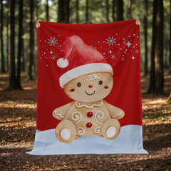 Gingerbread Santa Mink-Touch Christmas Blanket – Ultra Soft Holiday Fleece for Cozy Winter Nights